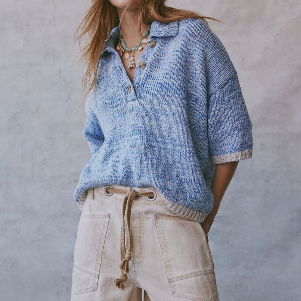 Free People On The Roll Knit Polo